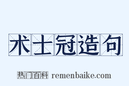 术士冠造句是什么意思的图片